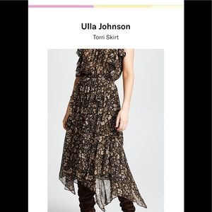 Ulla Johnson Torri  paisley silk skirt
